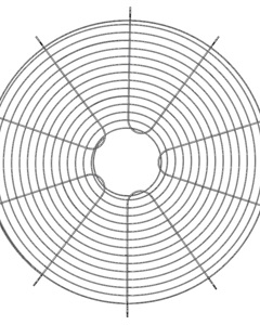 Grille climax stir fan (ZnAl) (2 per fan)